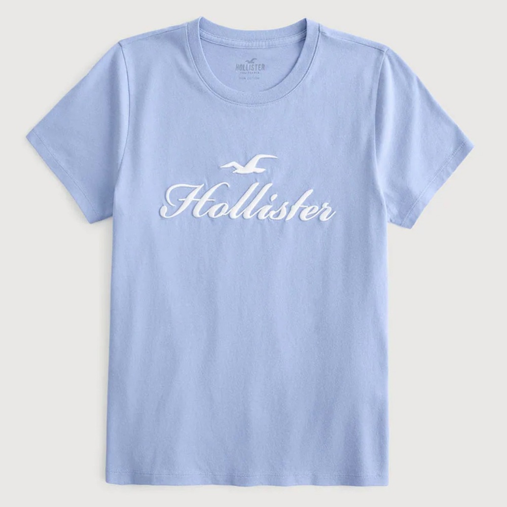 🌸3/$20 Hollister Sky Blue Crewneck Tee